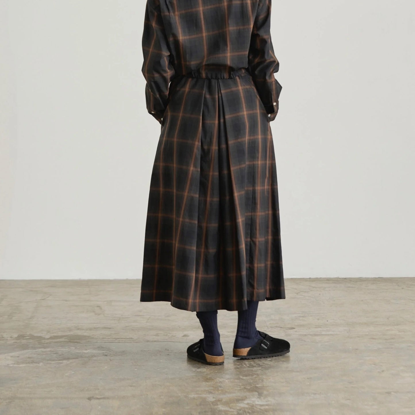 Dolly Plaid Skirt in Brown