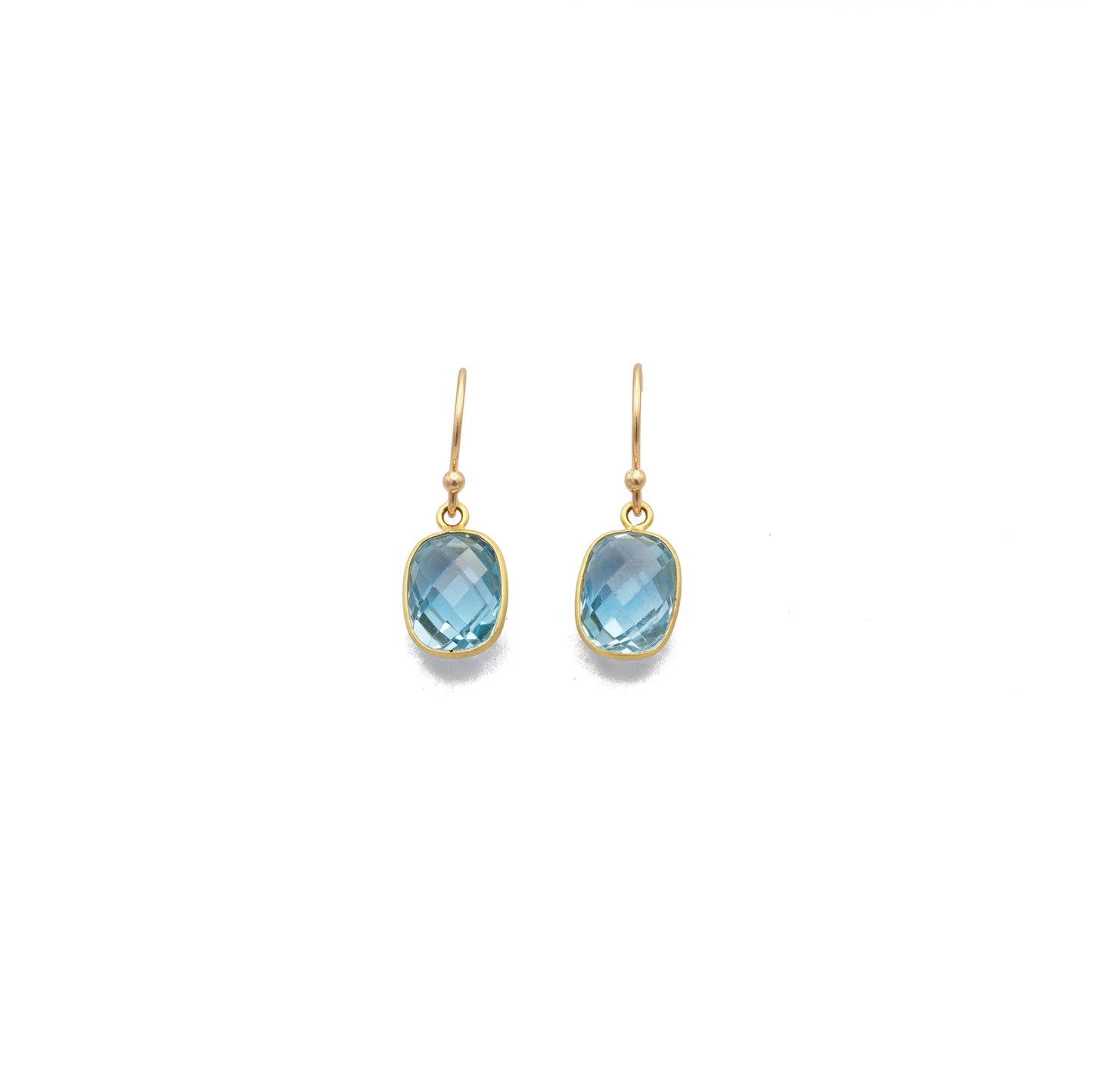 Blue Topaz Drop Earrings