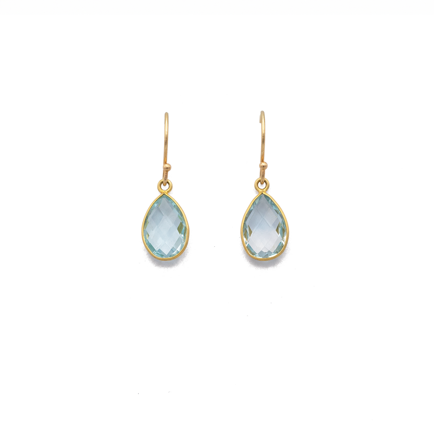 Blue Topaz Teardrop Earrings