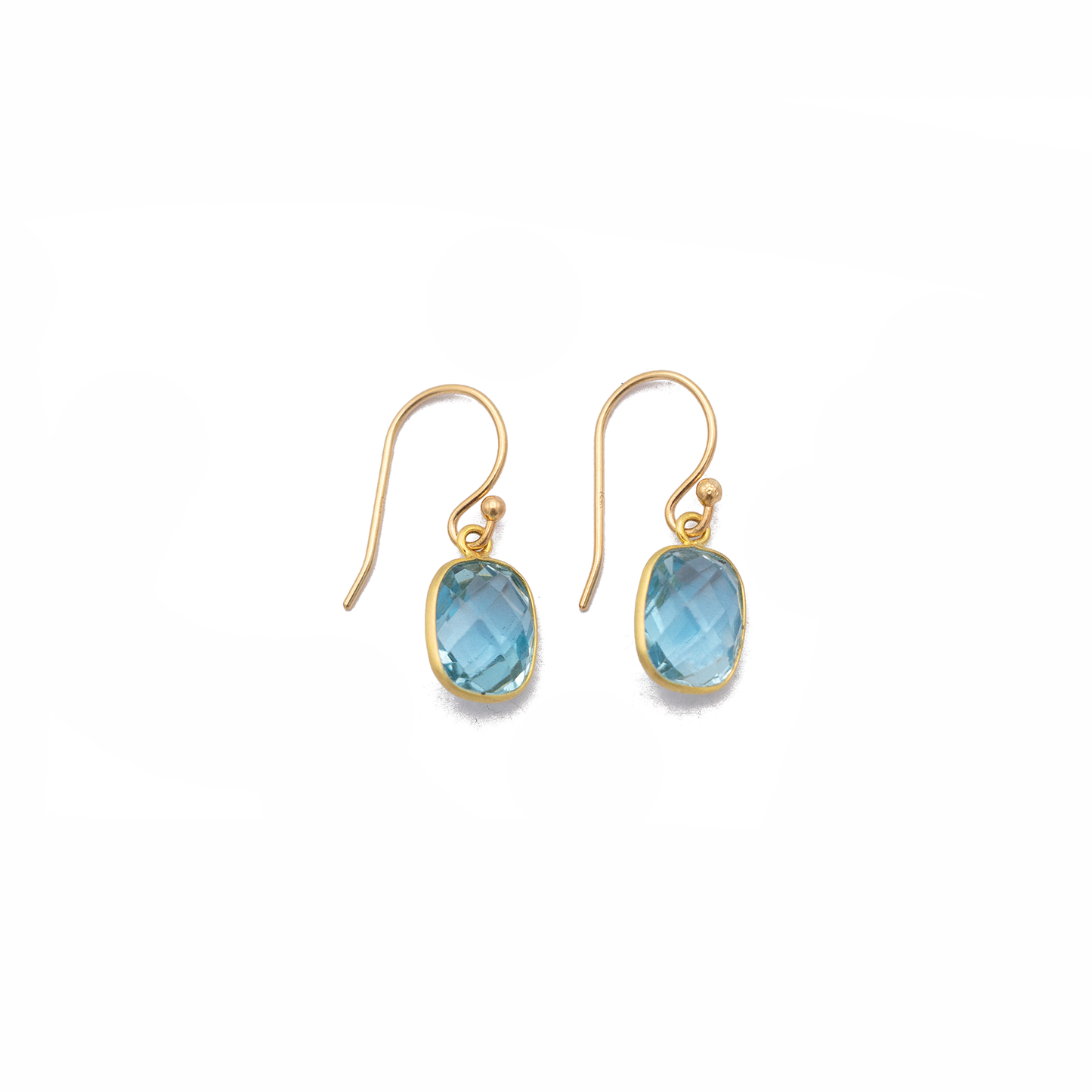 Blue Topaz Drop Earrings