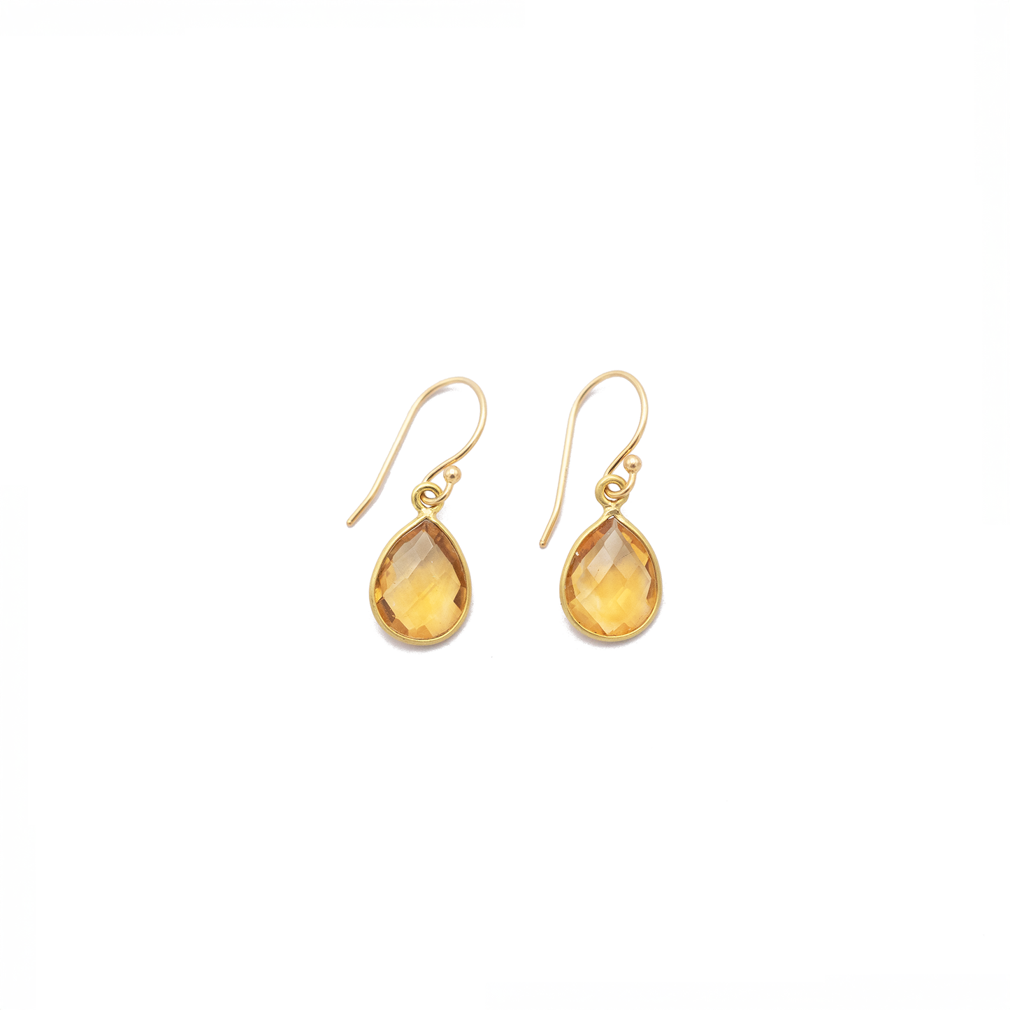 Citrine Teardrop Earrings