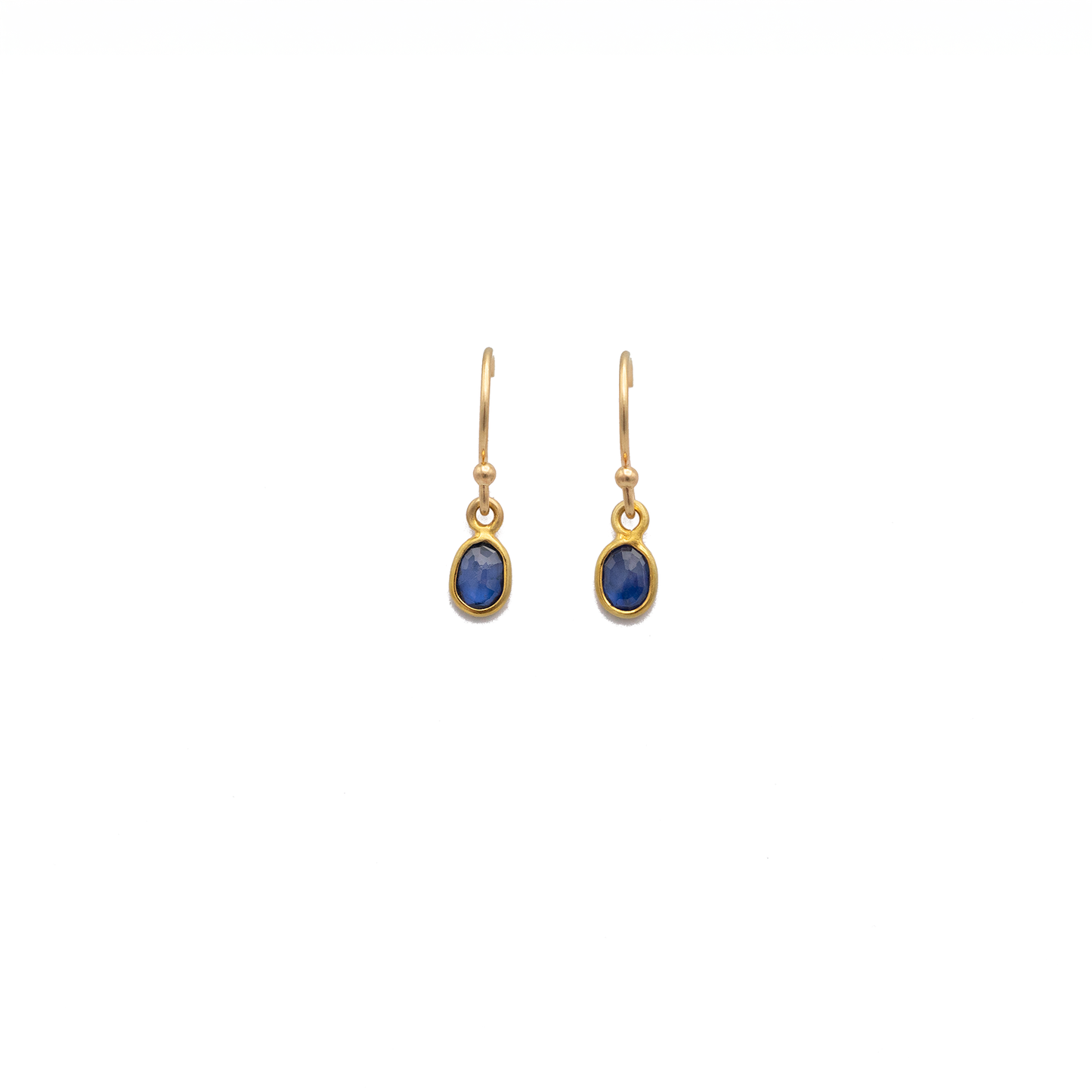 Blue Sapphire Drop Earrings