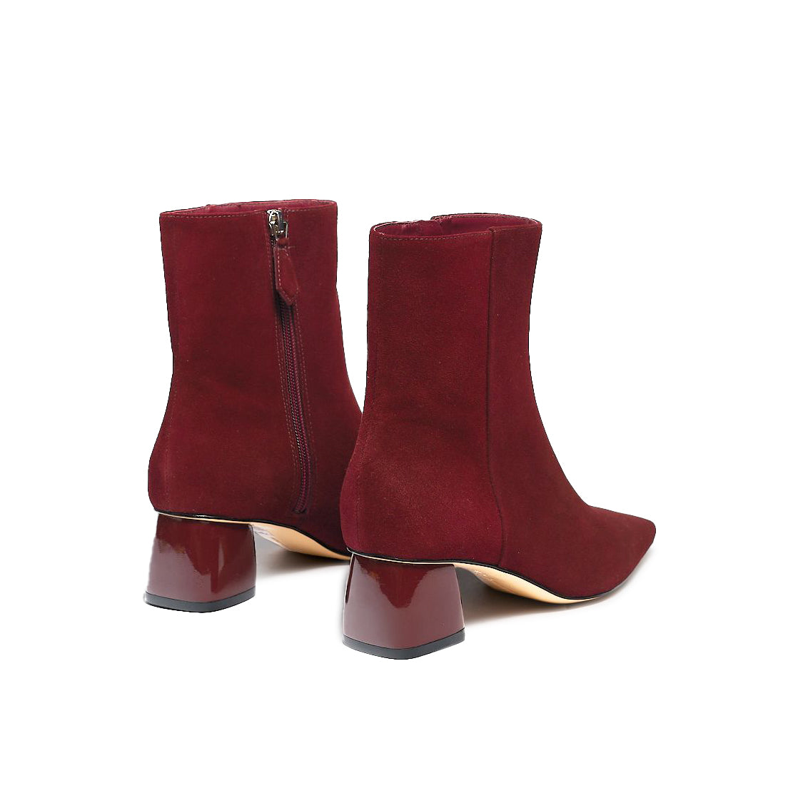 Evelyn Suede Bootie in Merlot