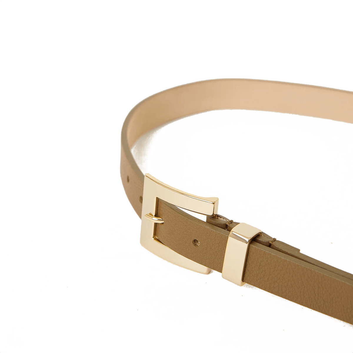 Everly Leather Belt in Clay
