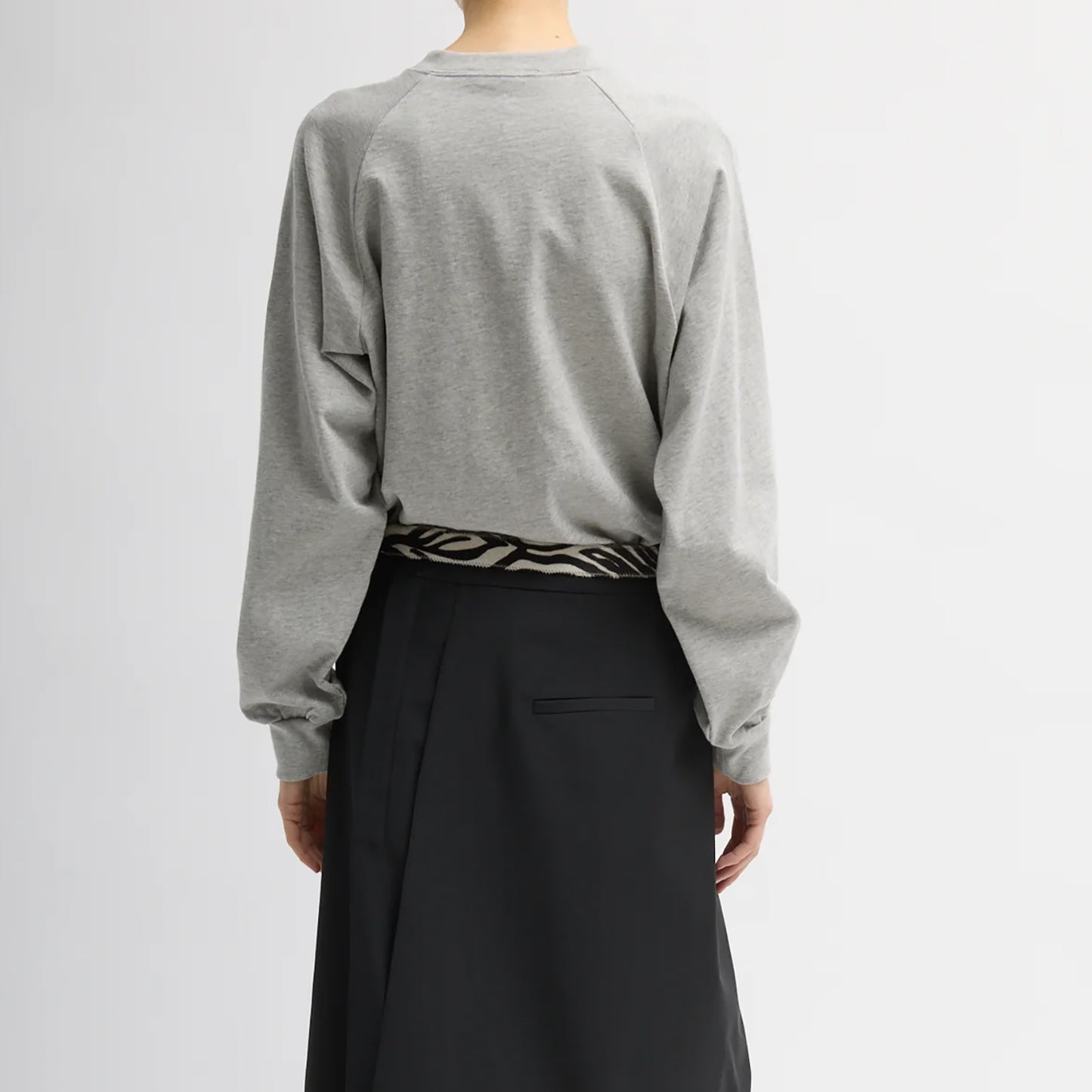 Perfect T Sweatshirt in Heather Grey