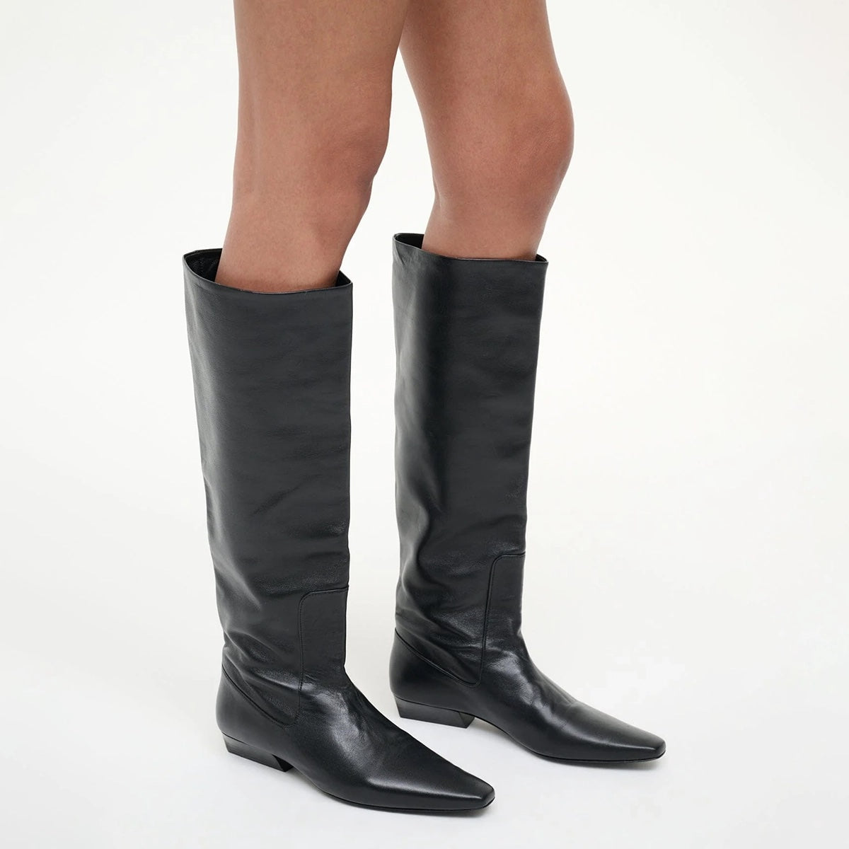 Wally Flat Boot in Black