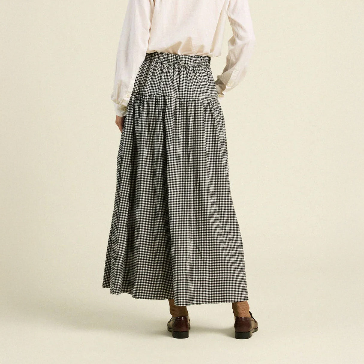 Lydia Skirt in Onyx Check