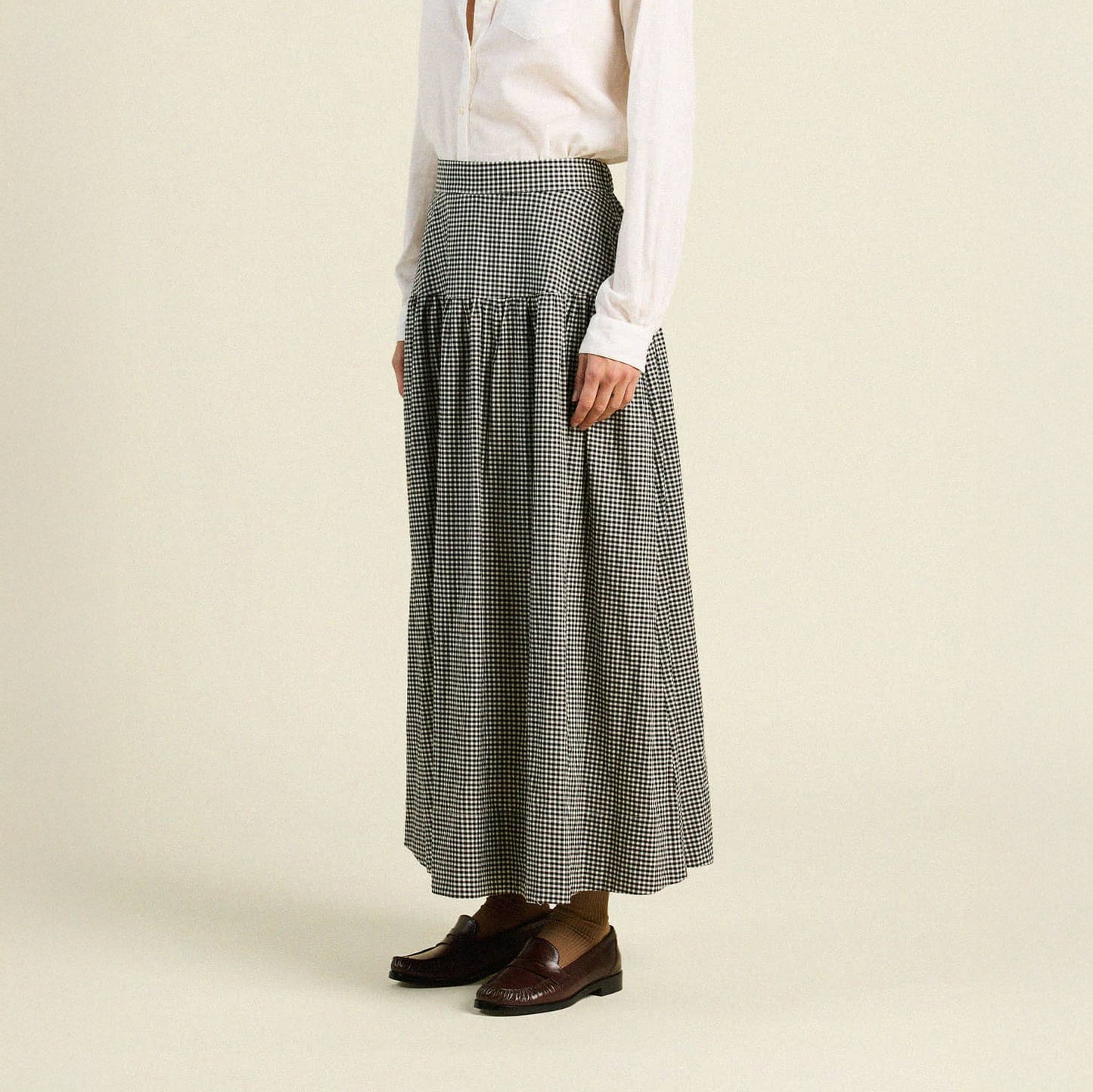 Lydia Skirt in Onyx Check
