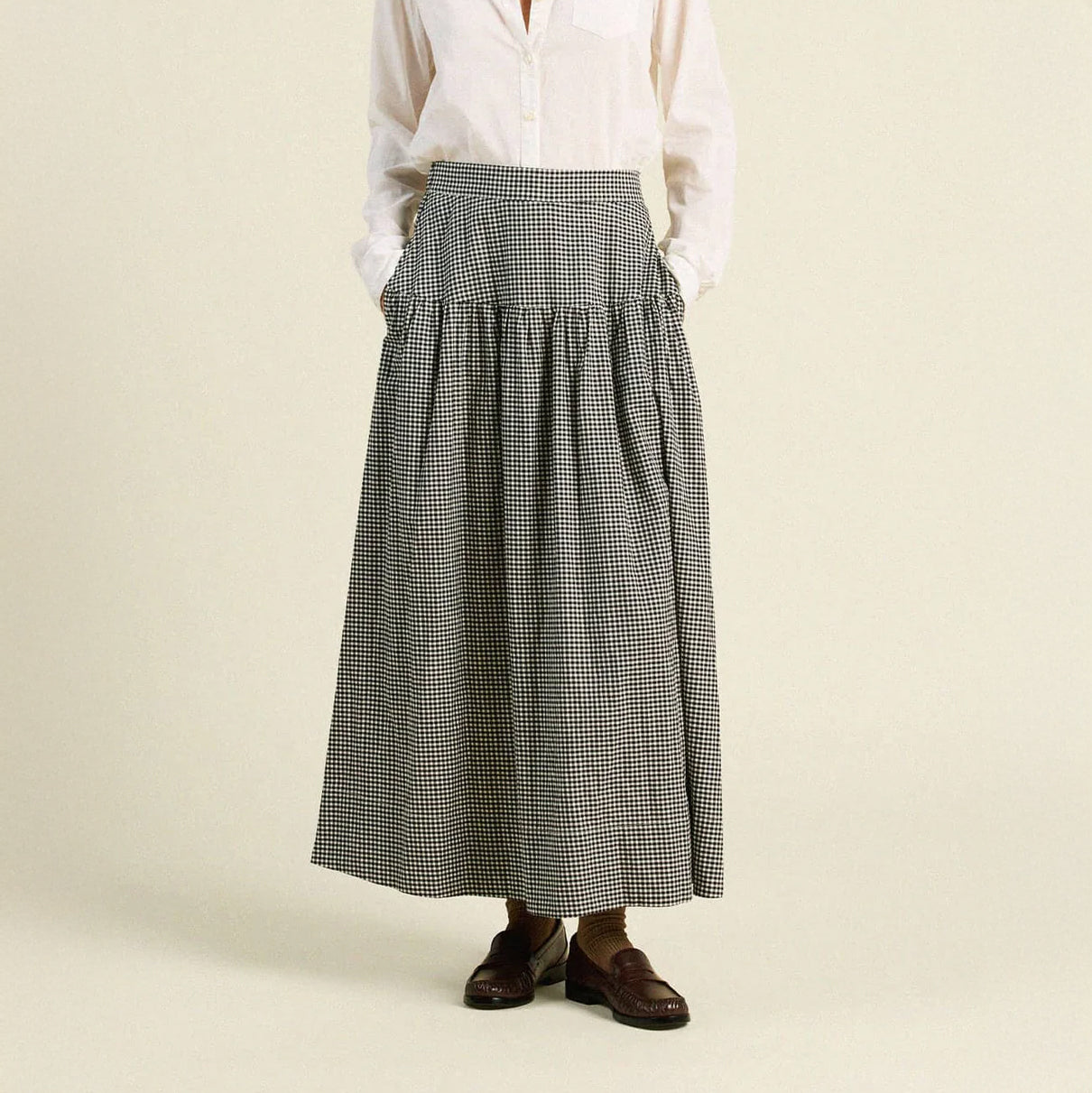 Lydia Skirt in Onyx Check