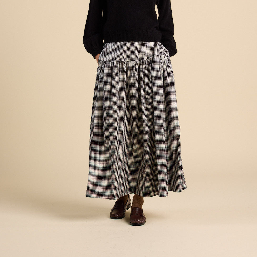 Lydia Skirt in Onyx Check