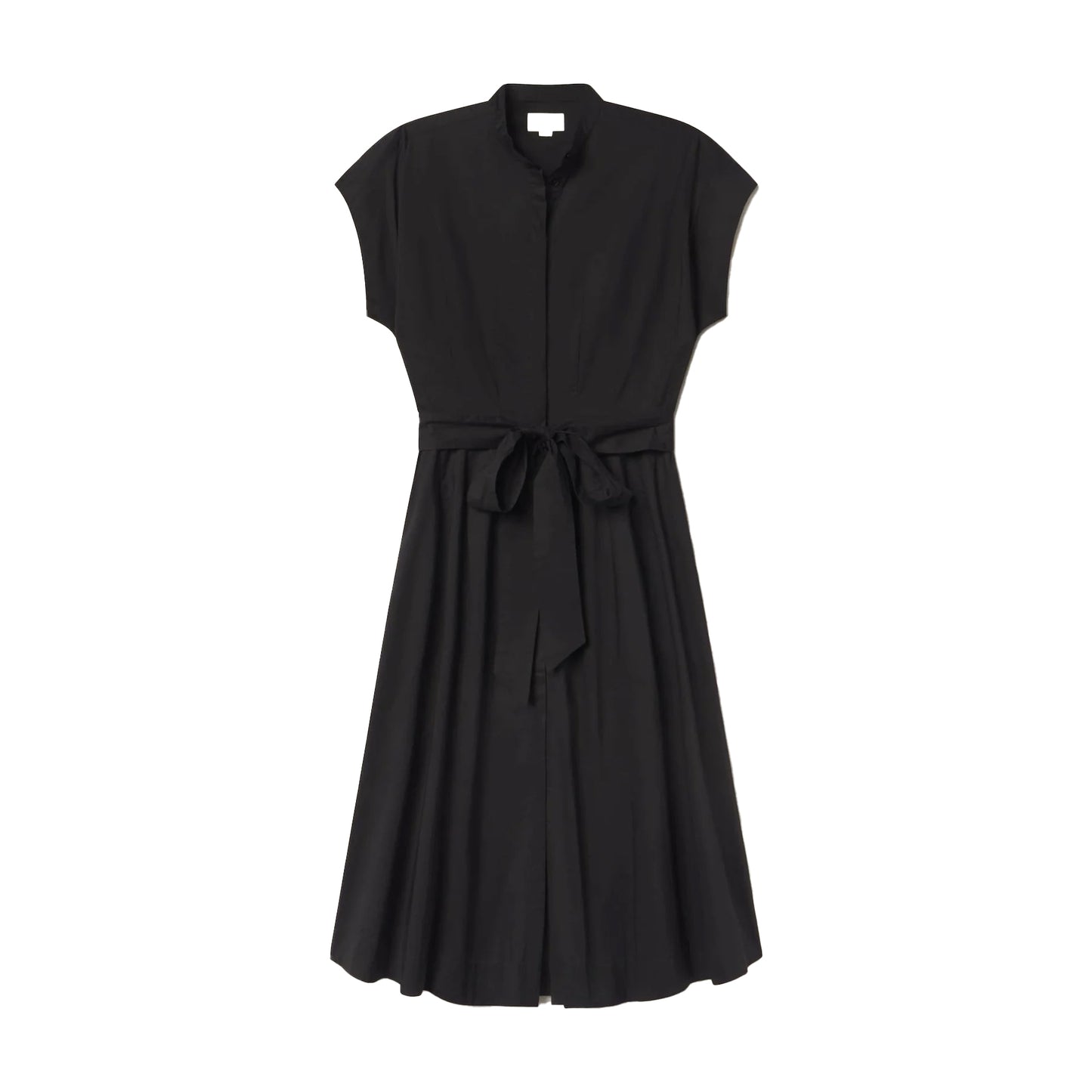James Poplin Dress in Black