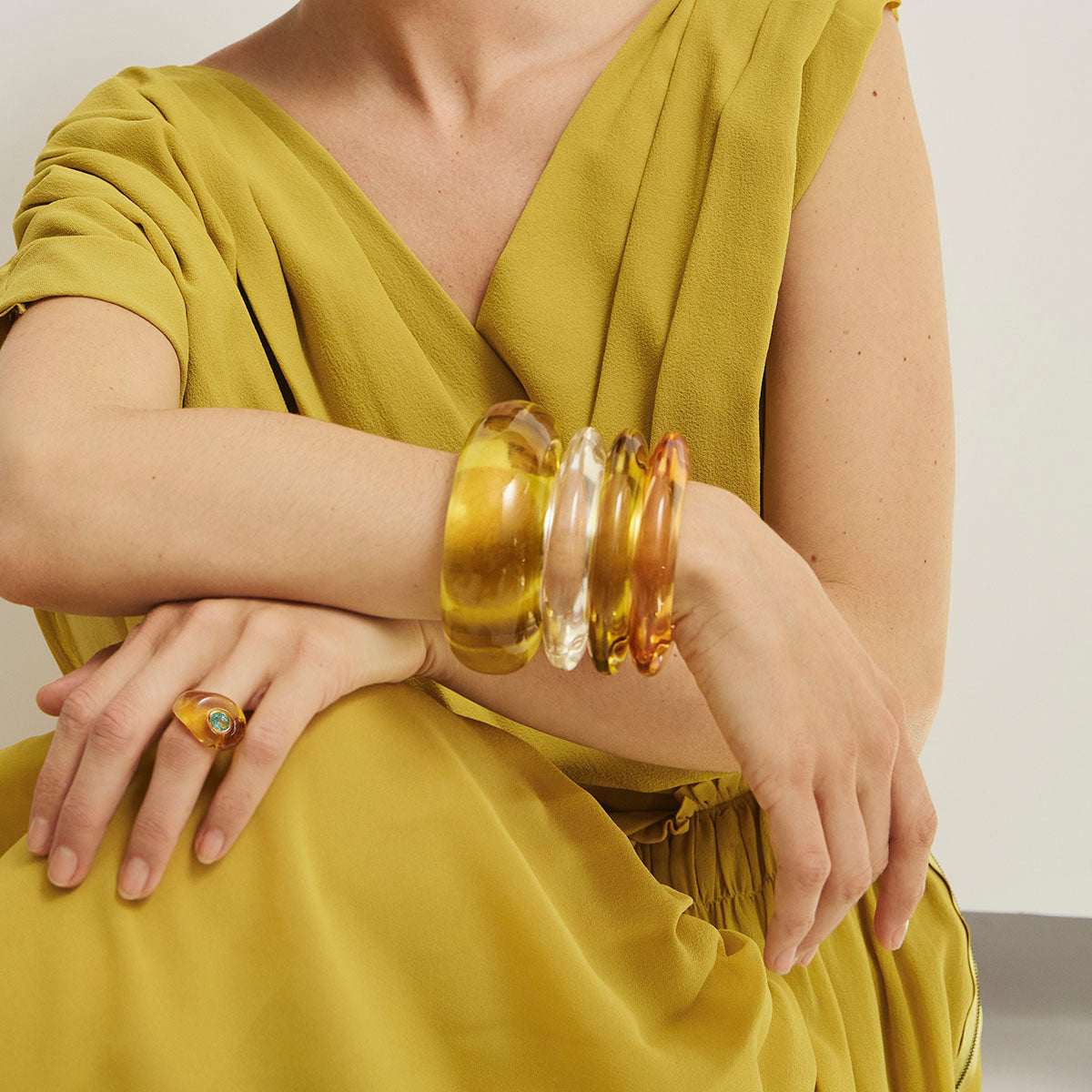 Ridge Cuff in Apple