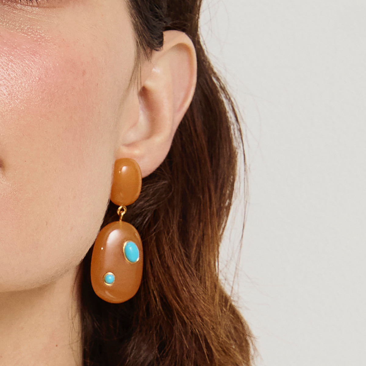 Satsuma Earrings in Orange