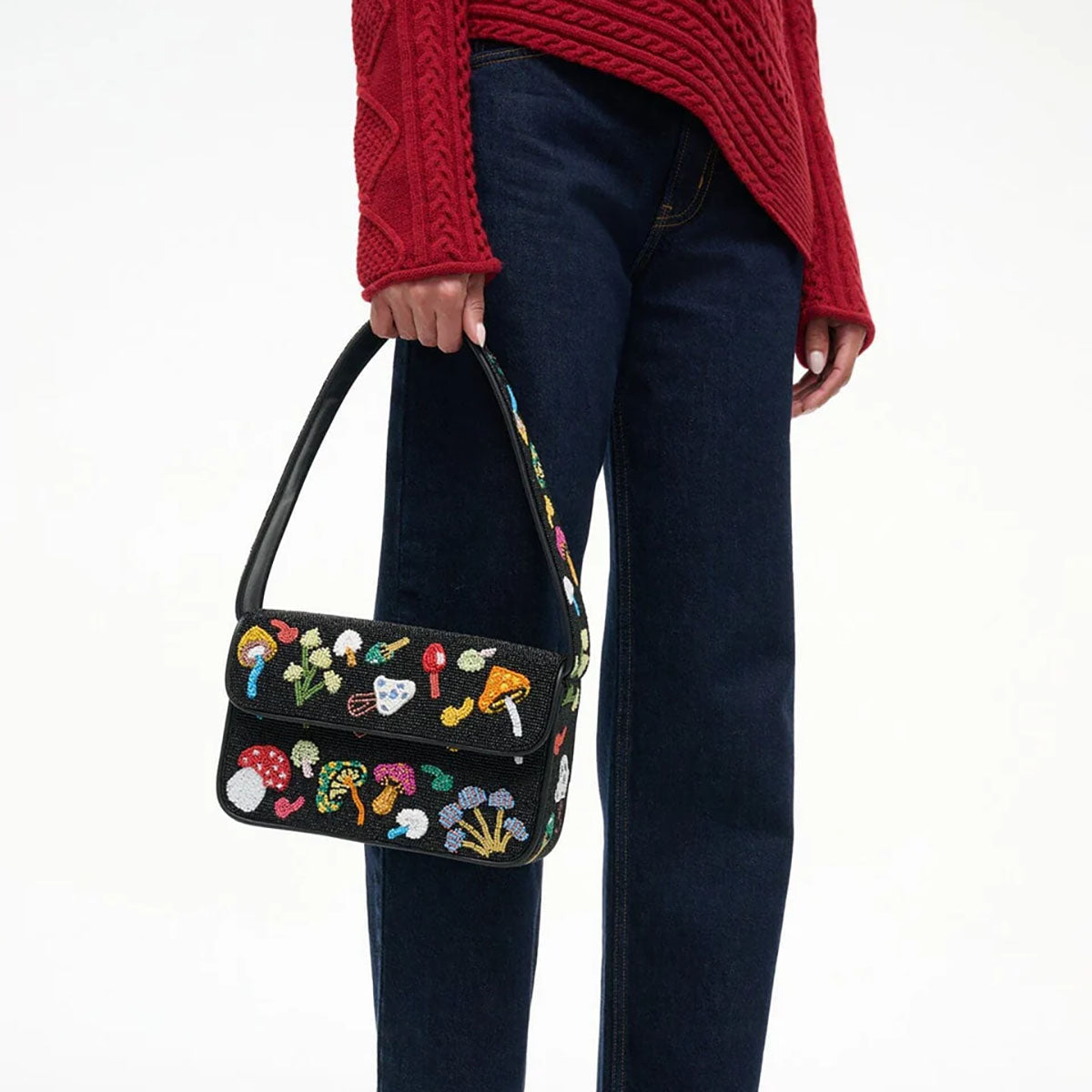 Tommy Beaded Bag in Shroomscape