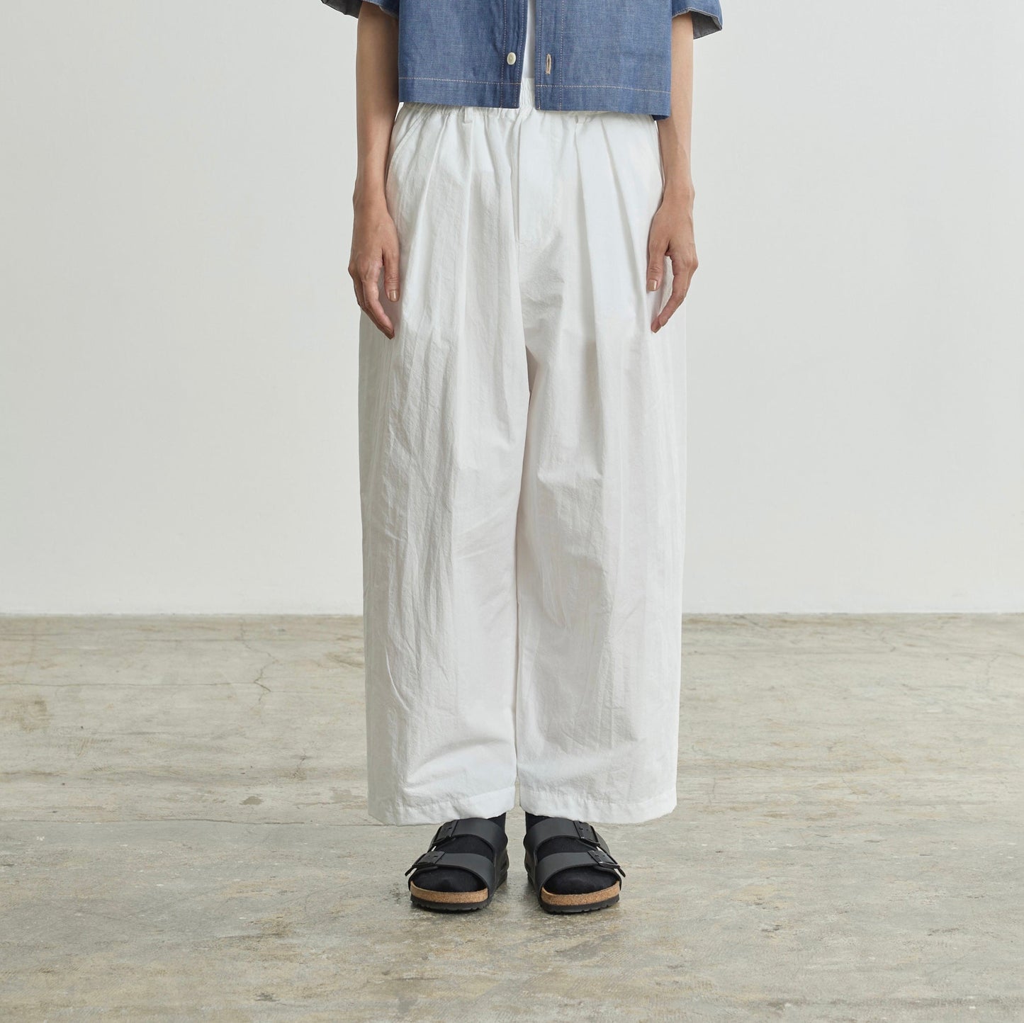 Hakama Pleated Pant in White
