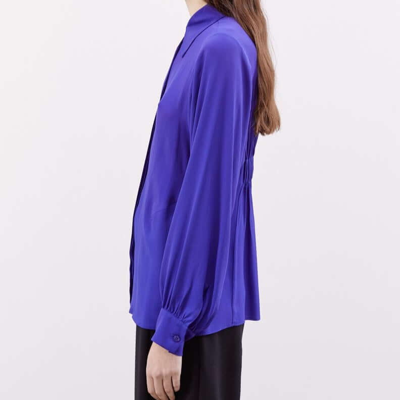 Crepe de Chine Blouse in Purple