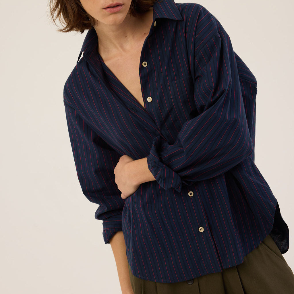 Weekend Shirt in Blue & Red