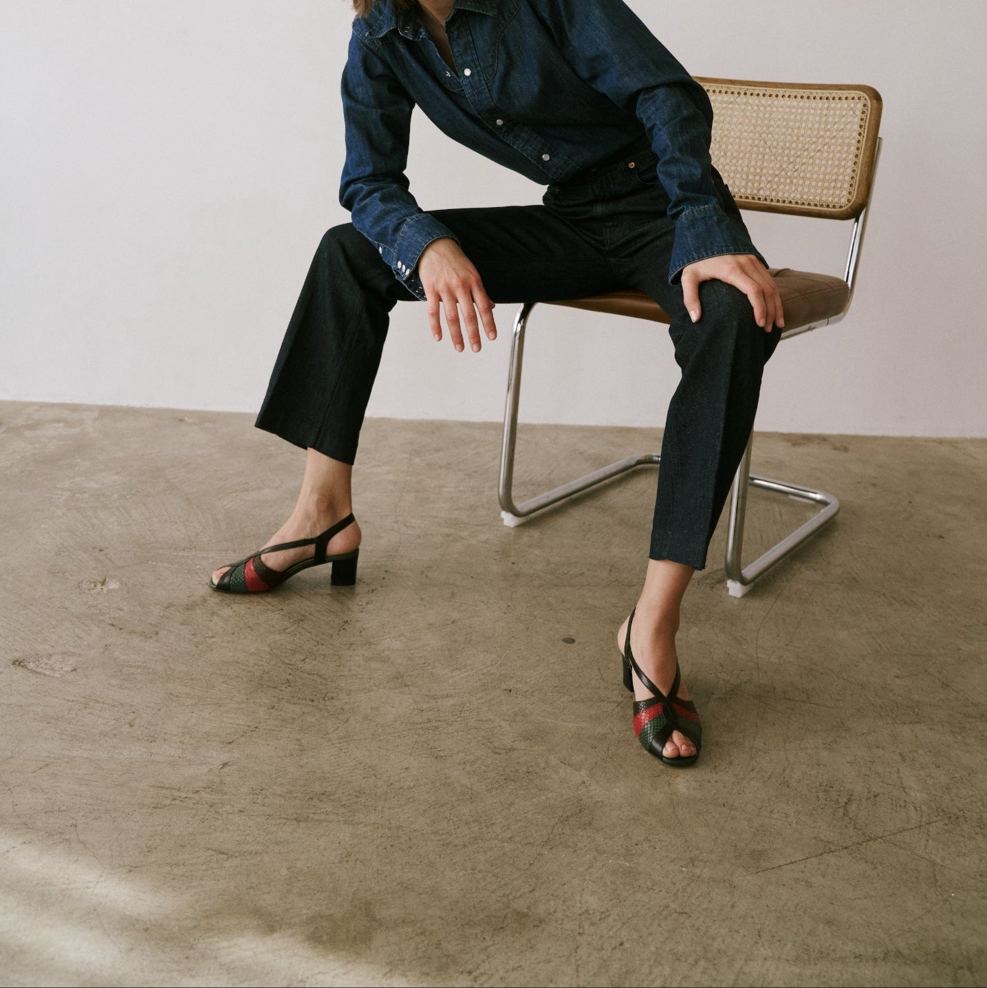 Archive Heel in Snake Mix