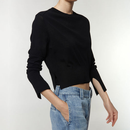 Elodie Crewneck in Black