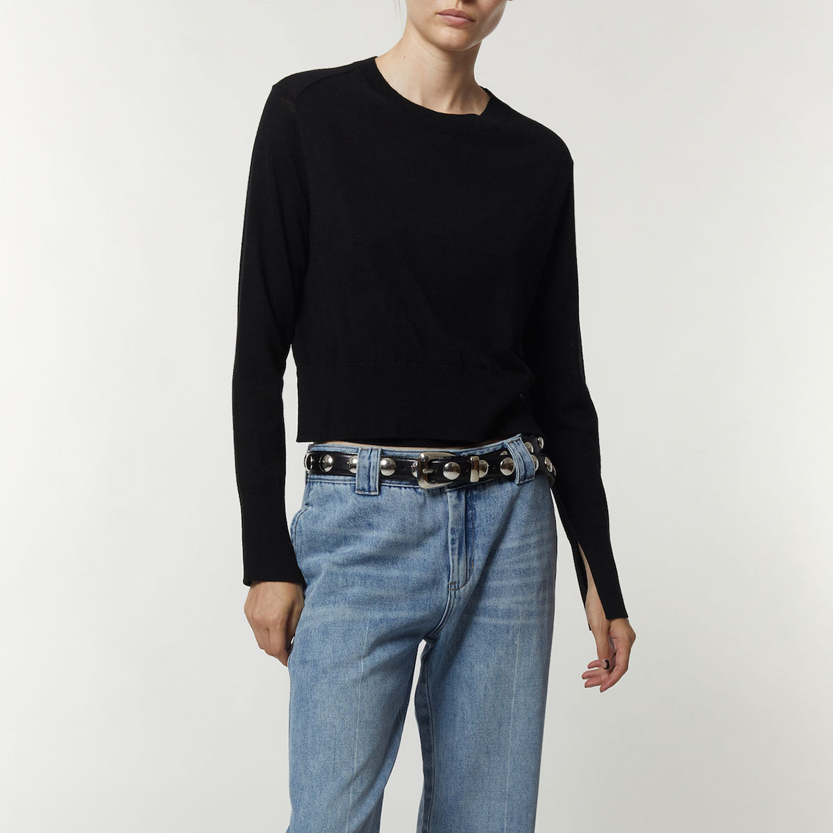 Elodie Crewneck in Black