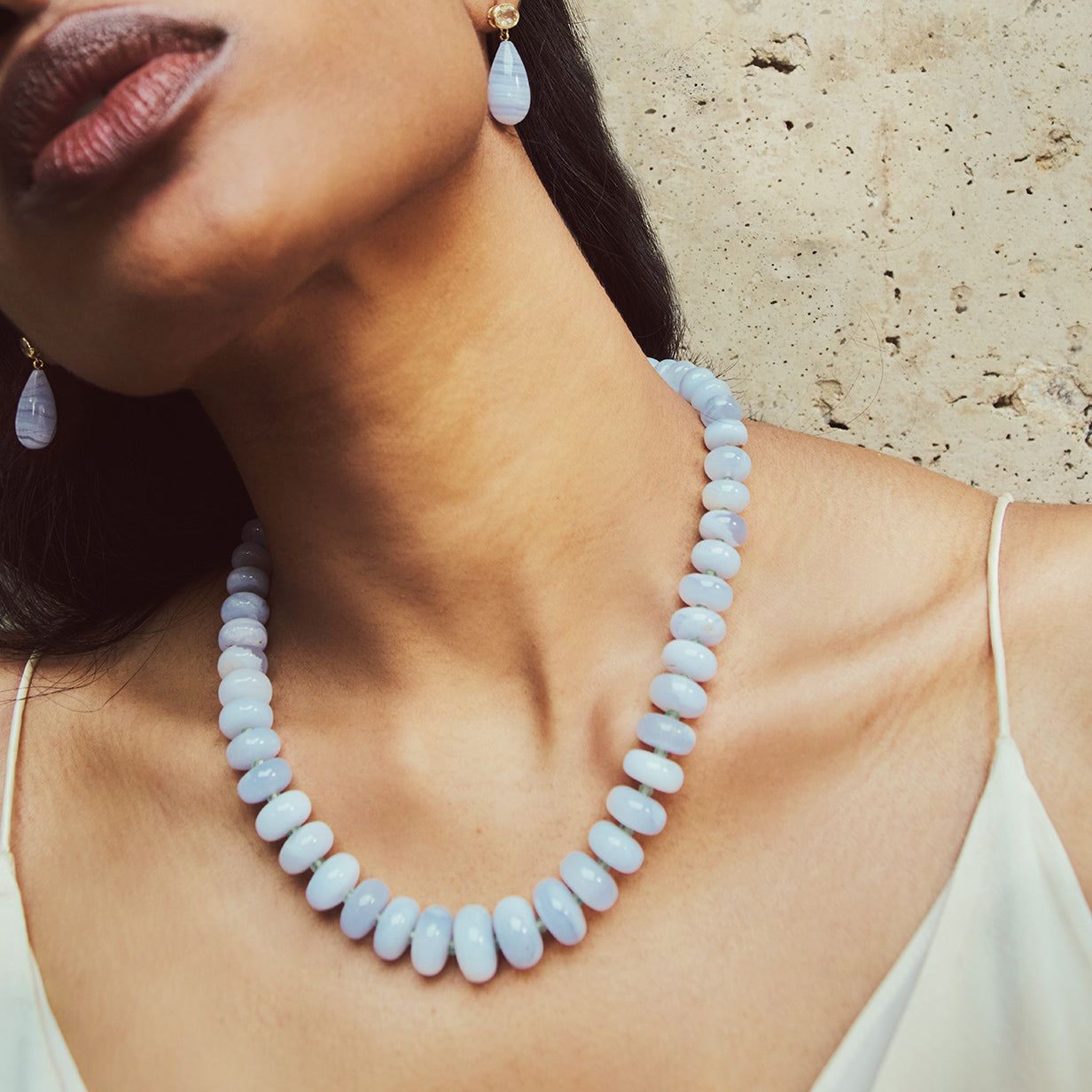 Blue Chalcedony Necklace