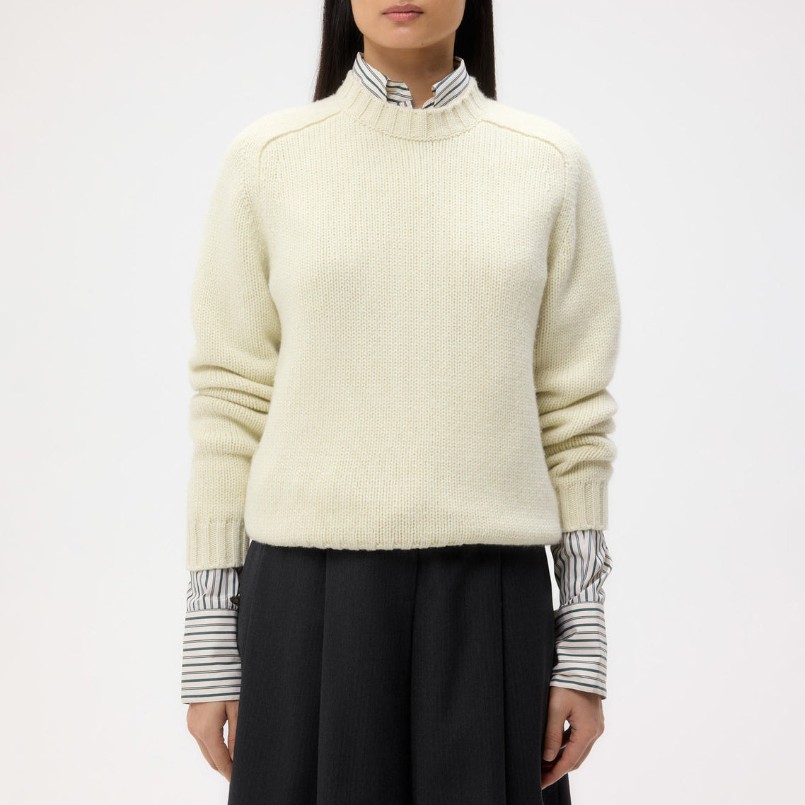 New Jill Crewneck in Washed Aloe