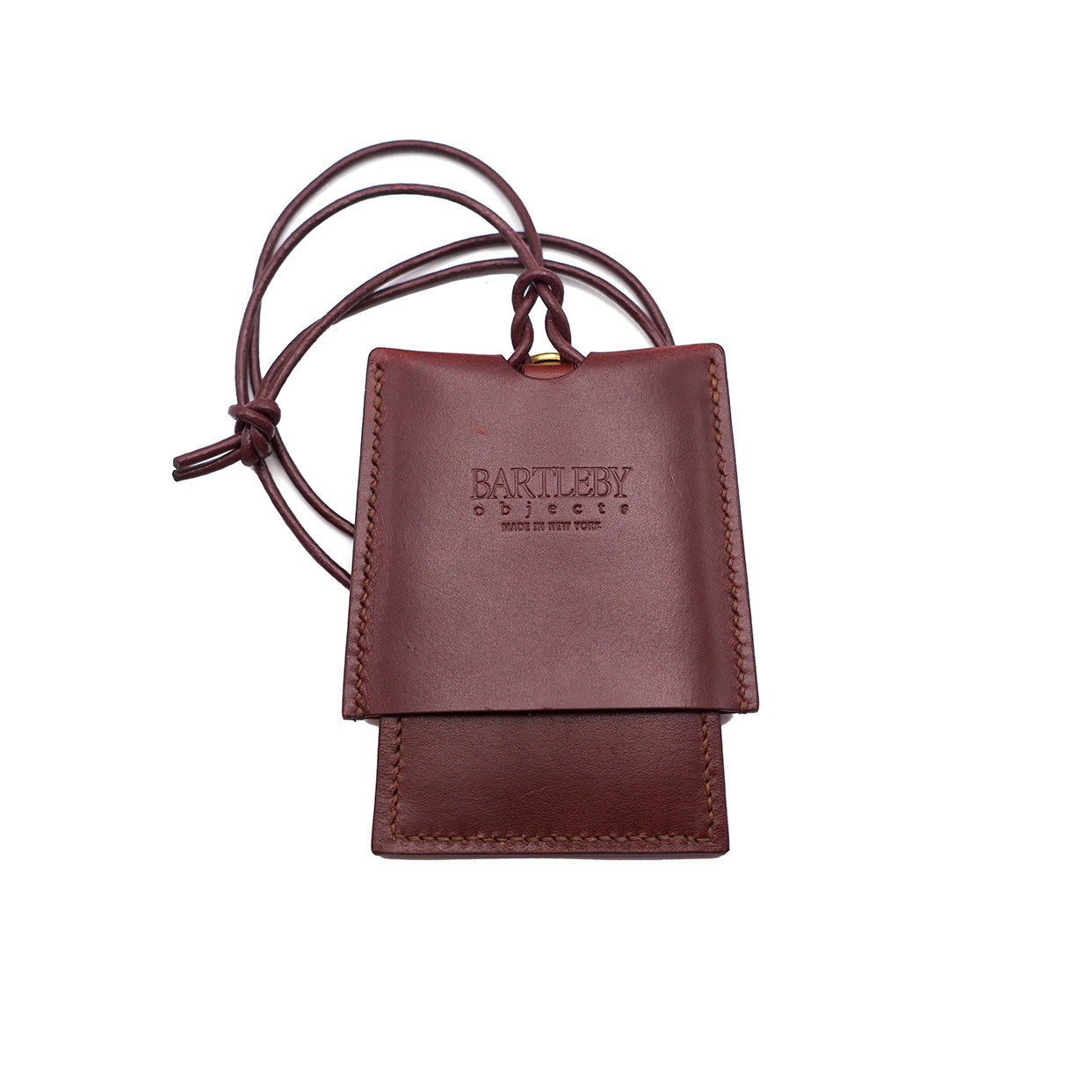 Card Lanyard in Oxblood