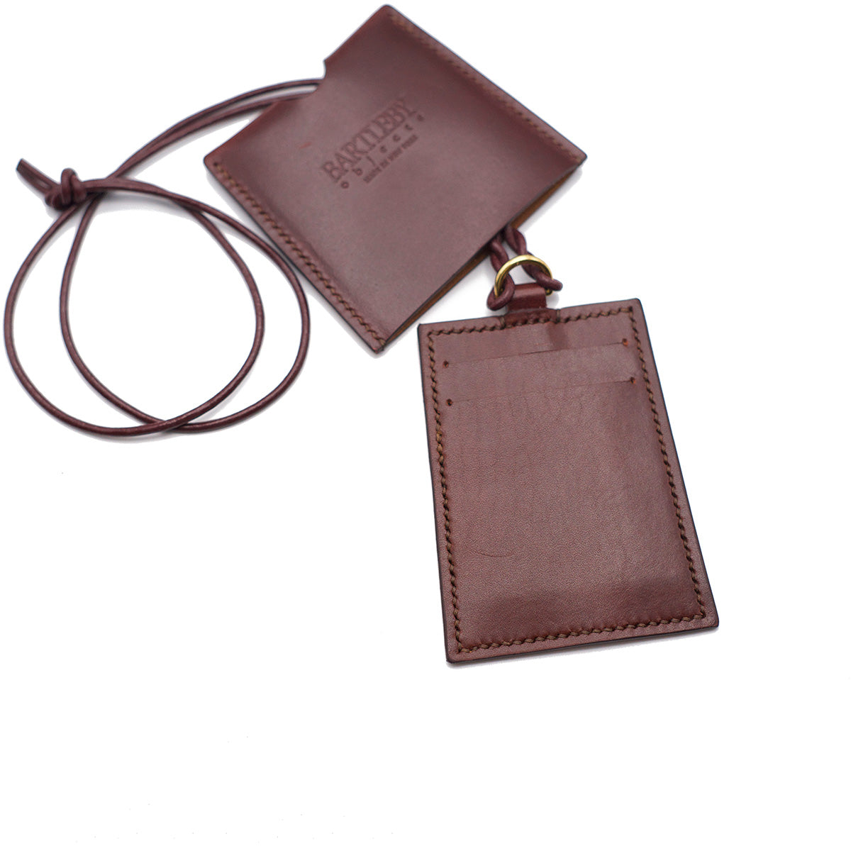 Card Lanyard in Oxblood