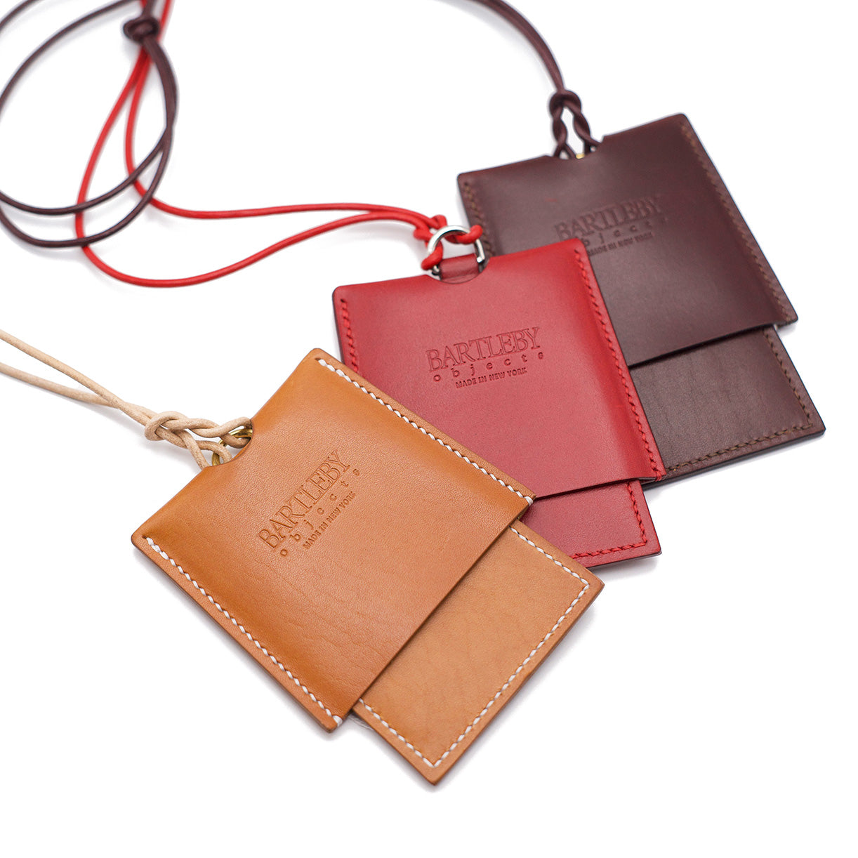 Card Lanyard in Saddle