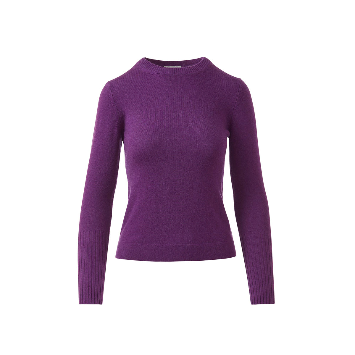 Cashmere Crew Sweater in Violet