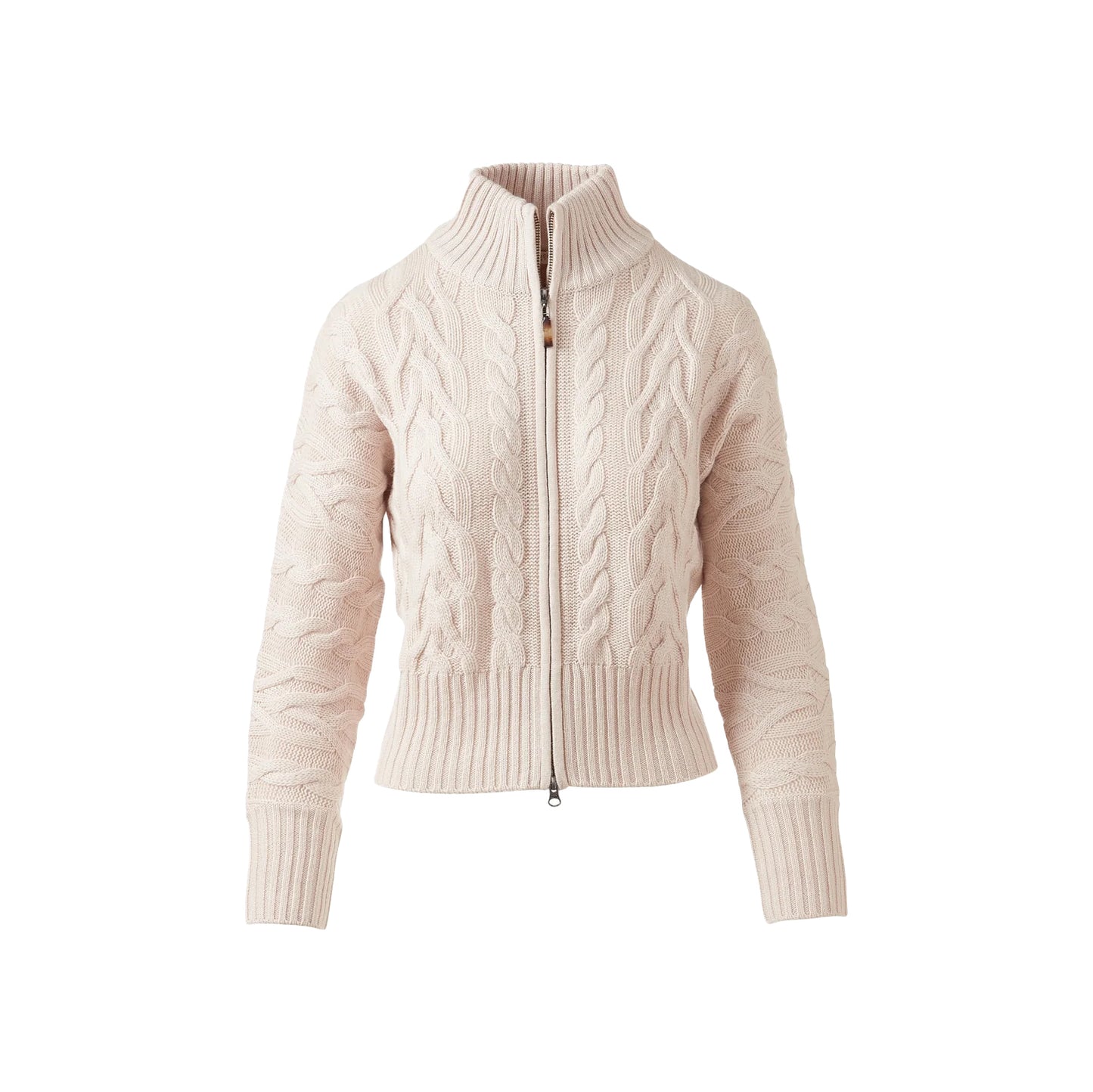 Luxe Cable Zip Up in Canvas