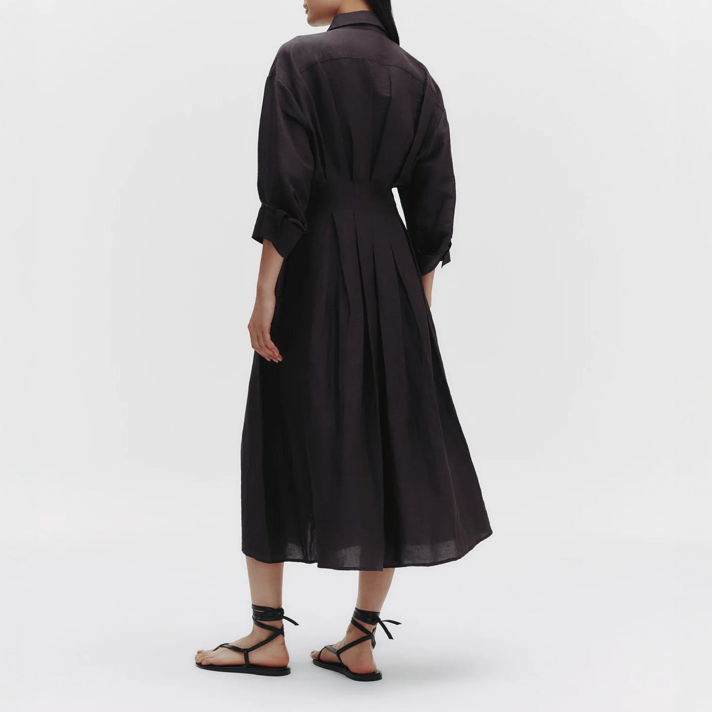 M Shirt Dress in Chocolate