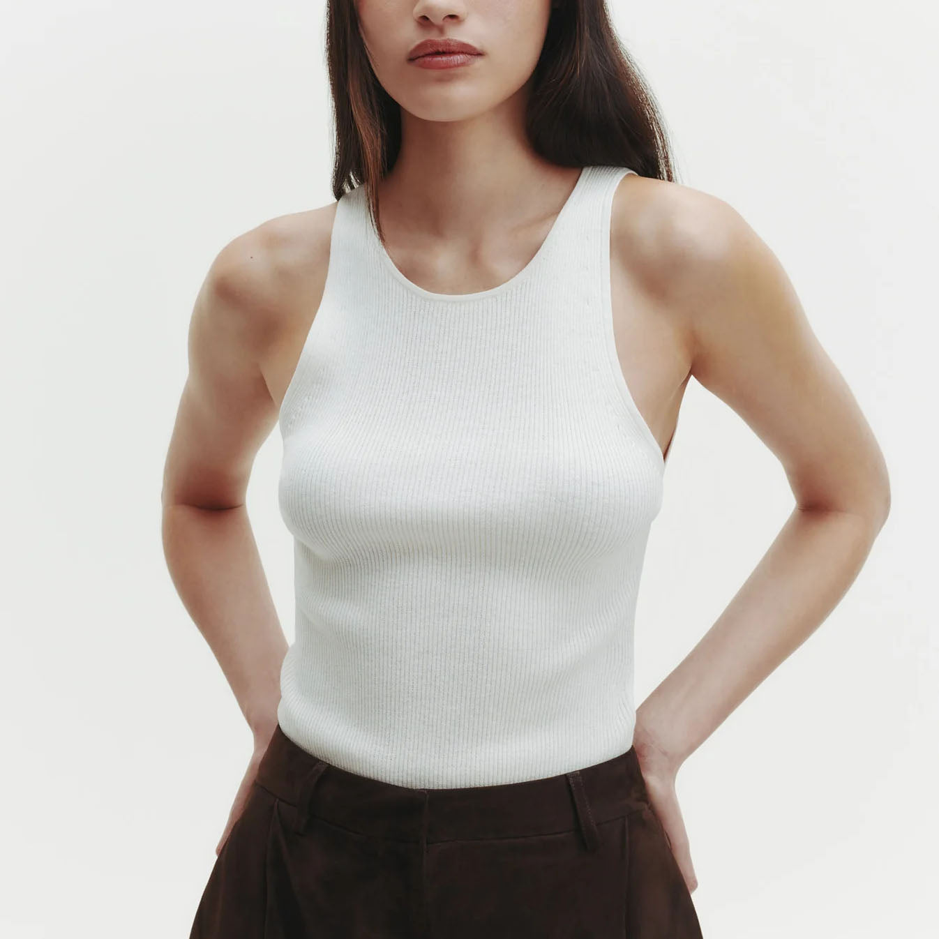 Harbor Knit Tank in Ivory