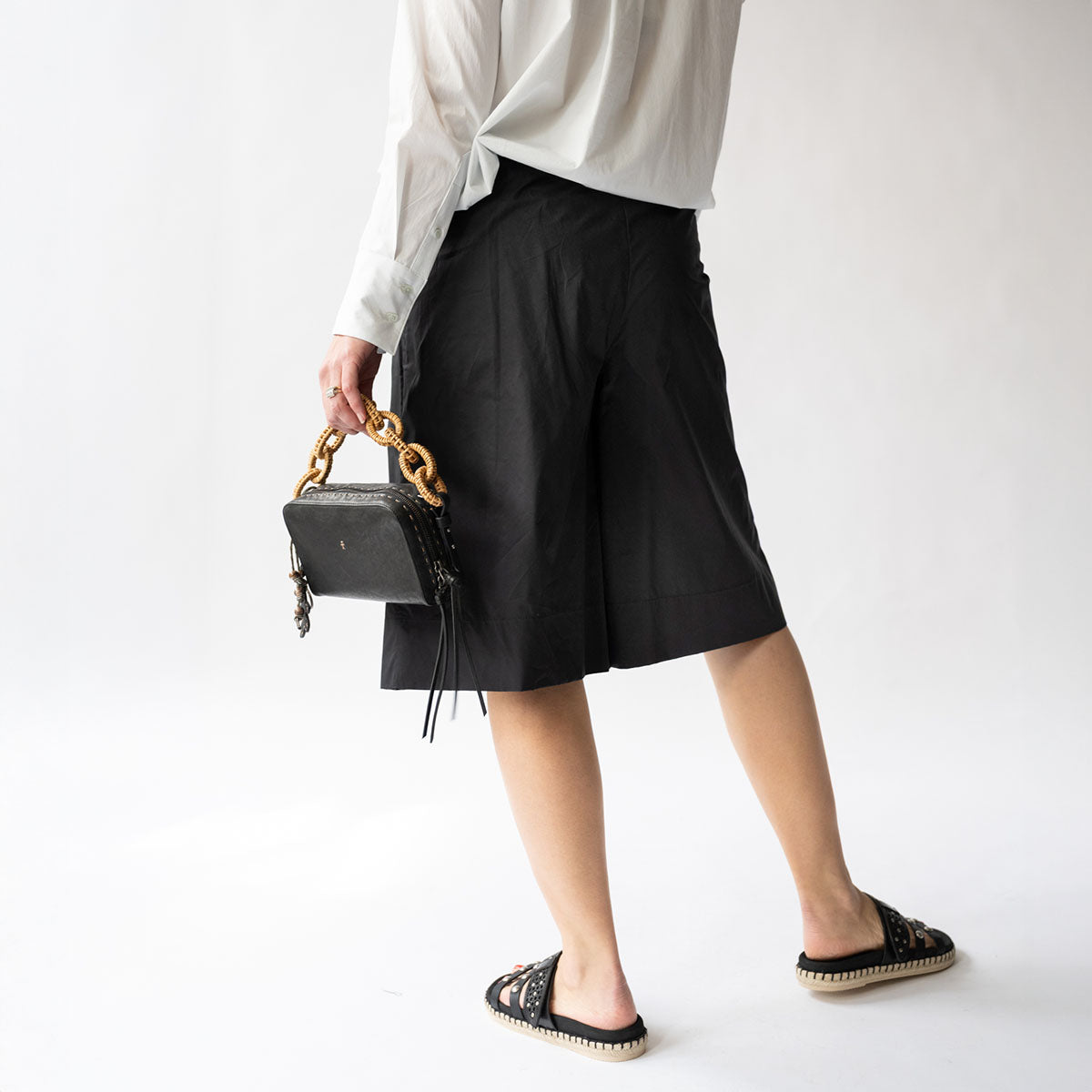 Pleated Short in Nero