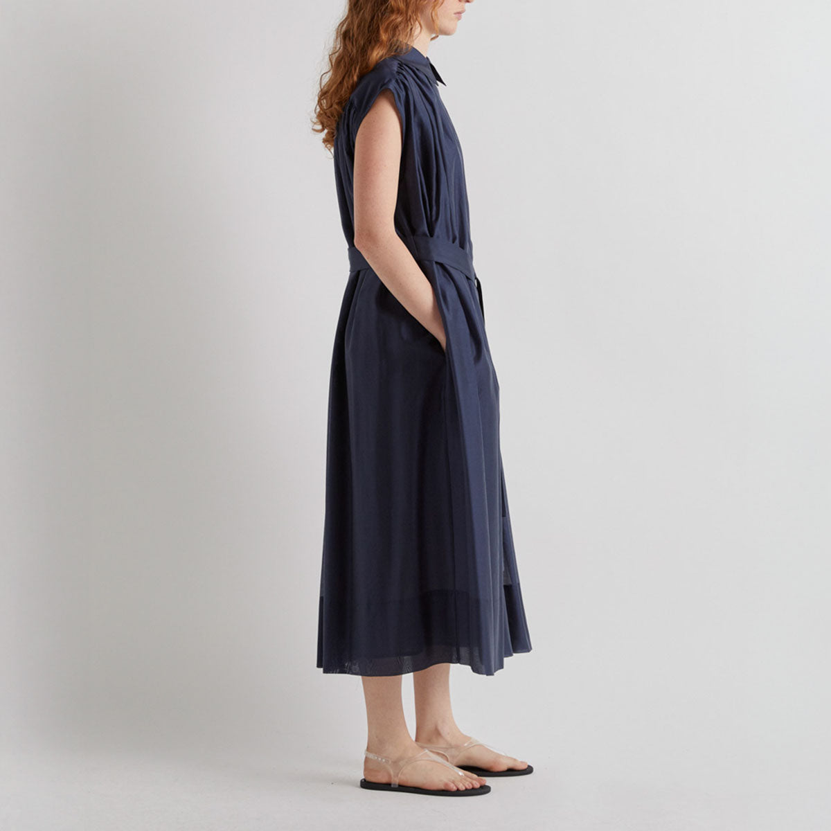 Belted Dress in Night Sky