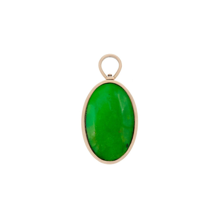 Small Oval Charm in Yellow Gold