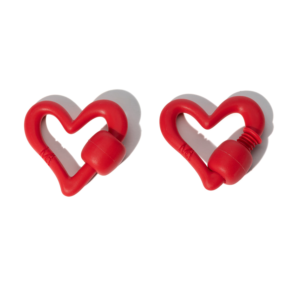 PRE-SALE: Rubber Free Form Heart Lock in Red Balloon