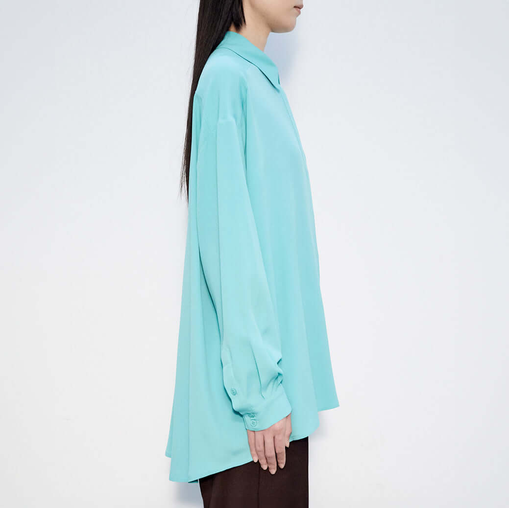 Button Up Blouse in Teal