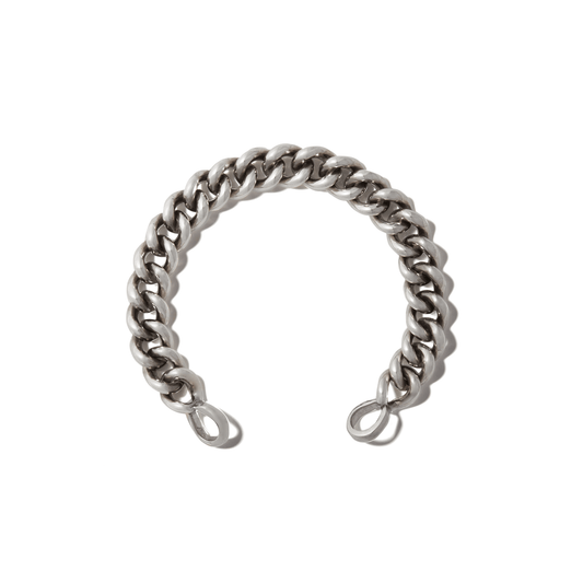 Mini Mega Curb Chain in All Silver