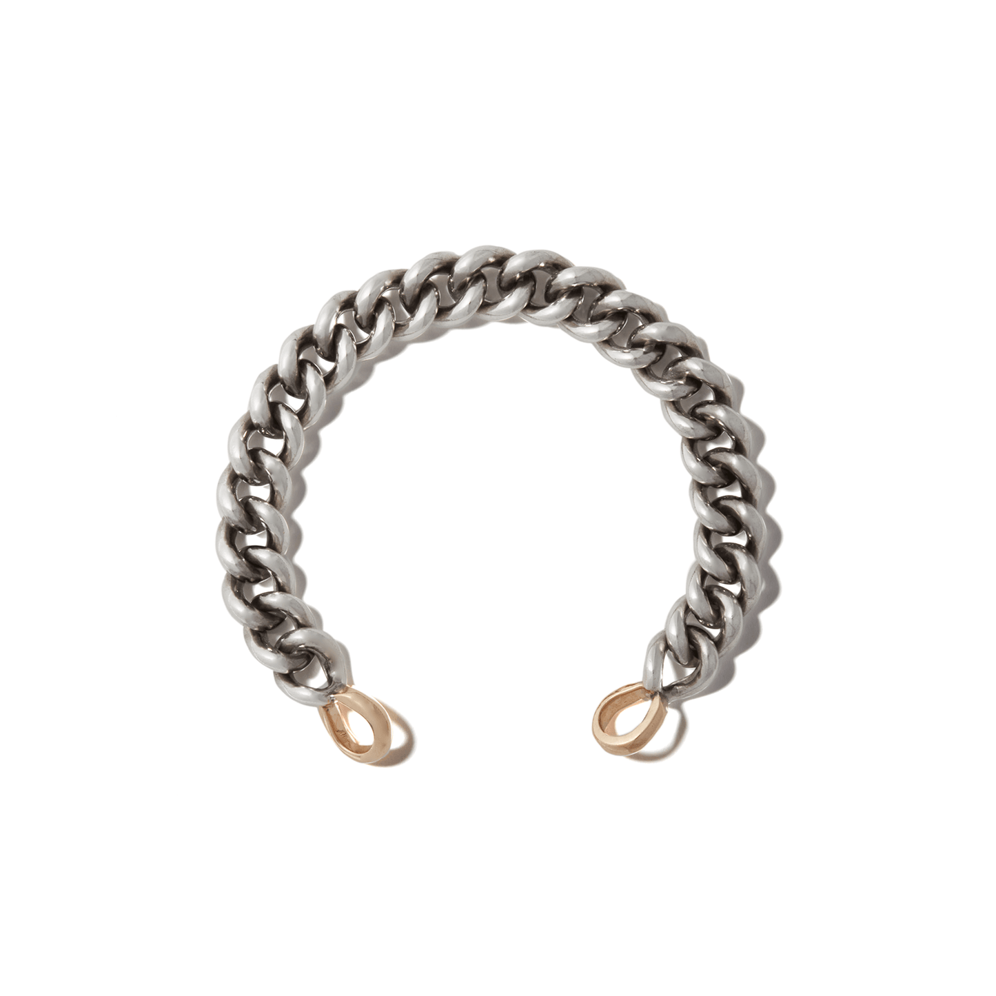 Mini Mega Curb Chain in Silver & Gold