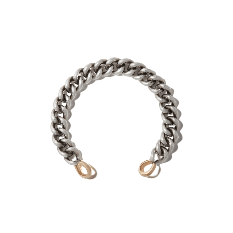 Mini Mega Curb Chain in Silver & Gold