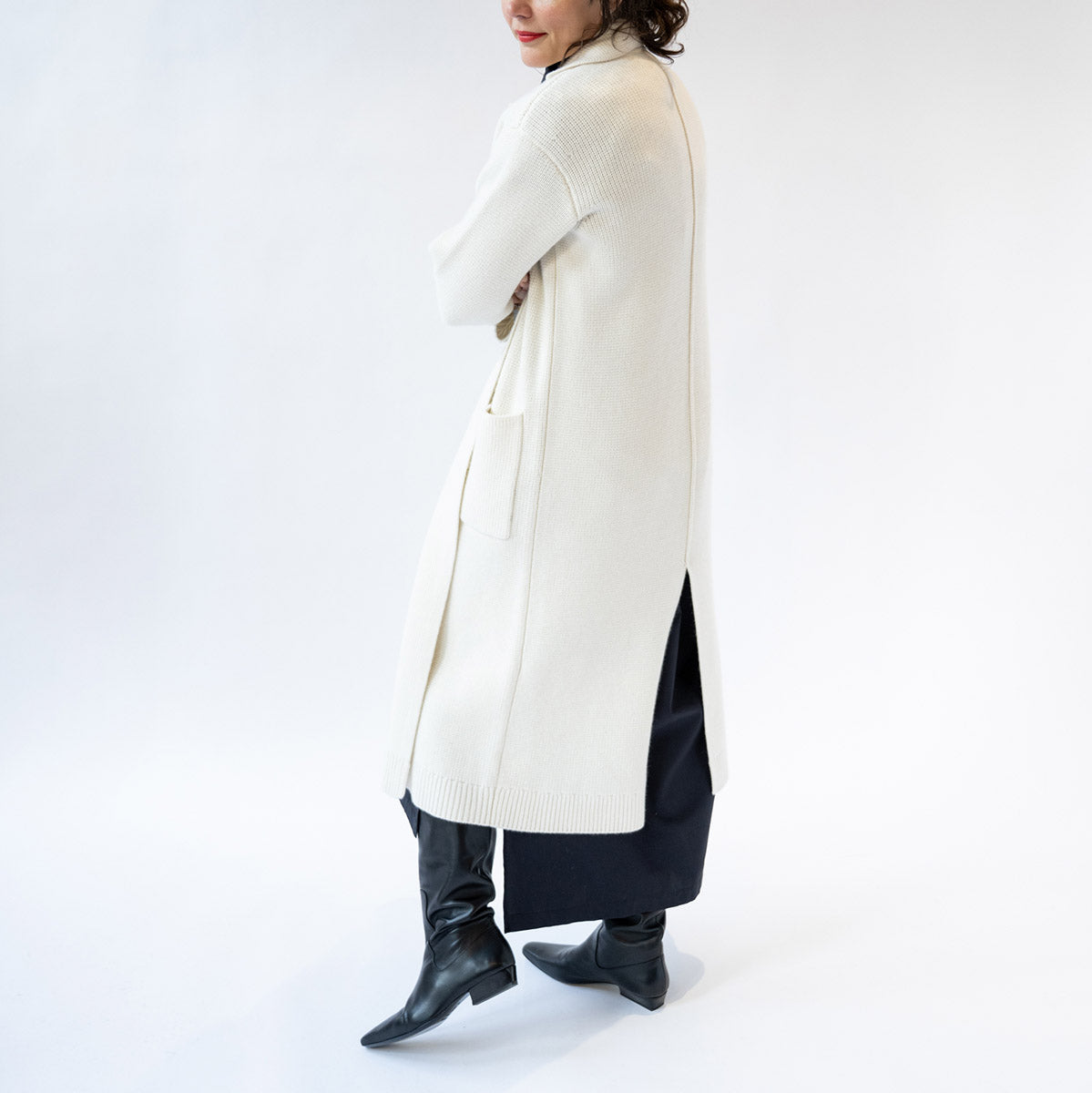 Sunday Morning Cardigan Coat in Ivory