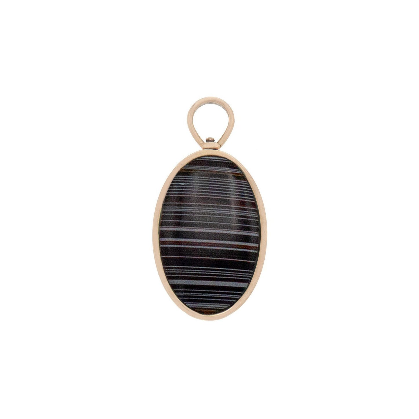 Small Oval Charm with Fordite