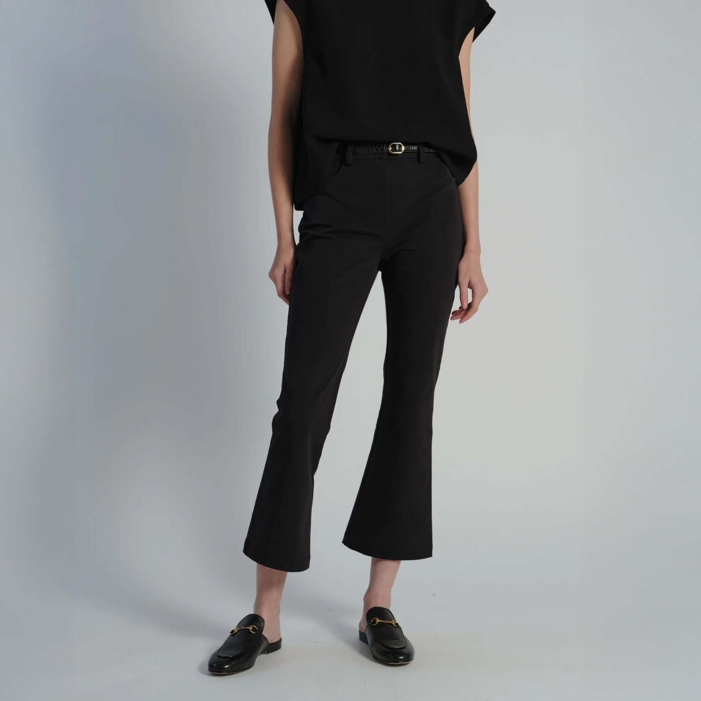 Preston Flare Pant in Black