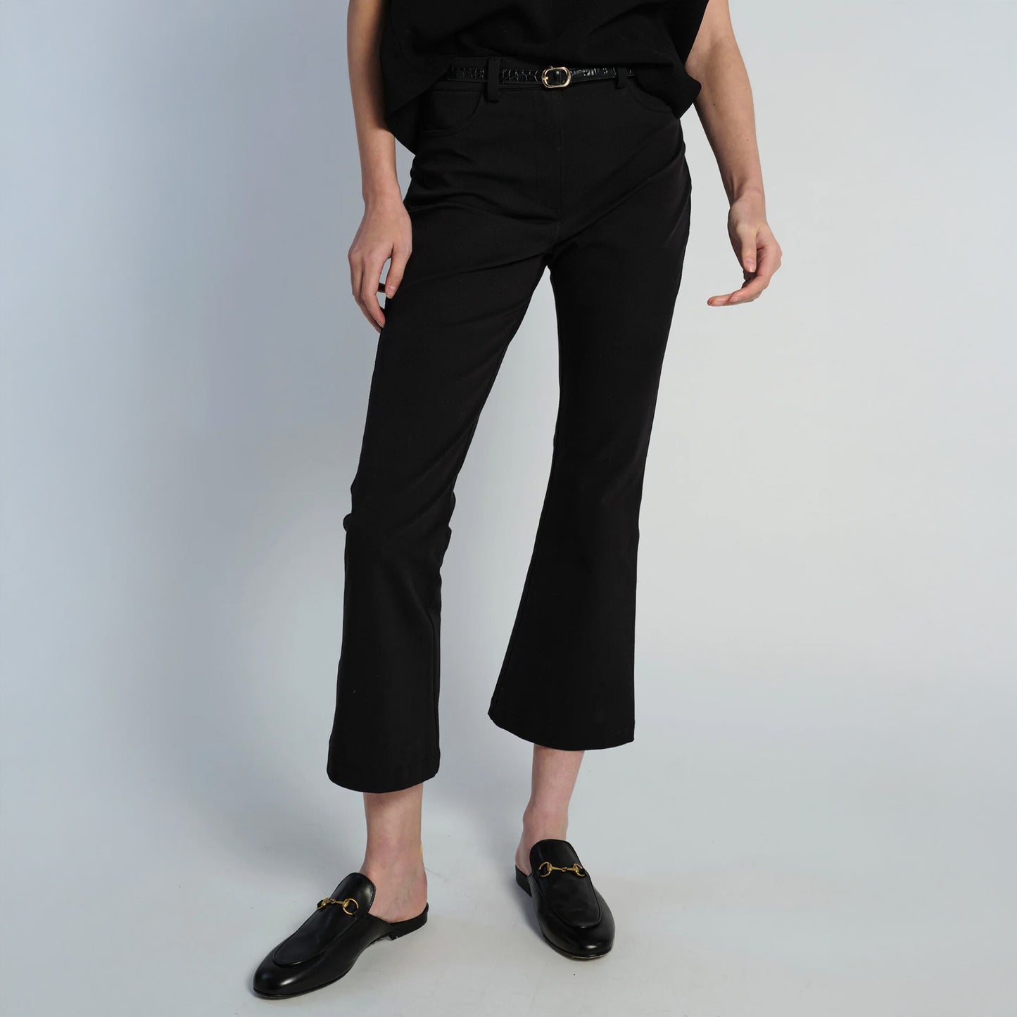 Preston Flare Pant in Black