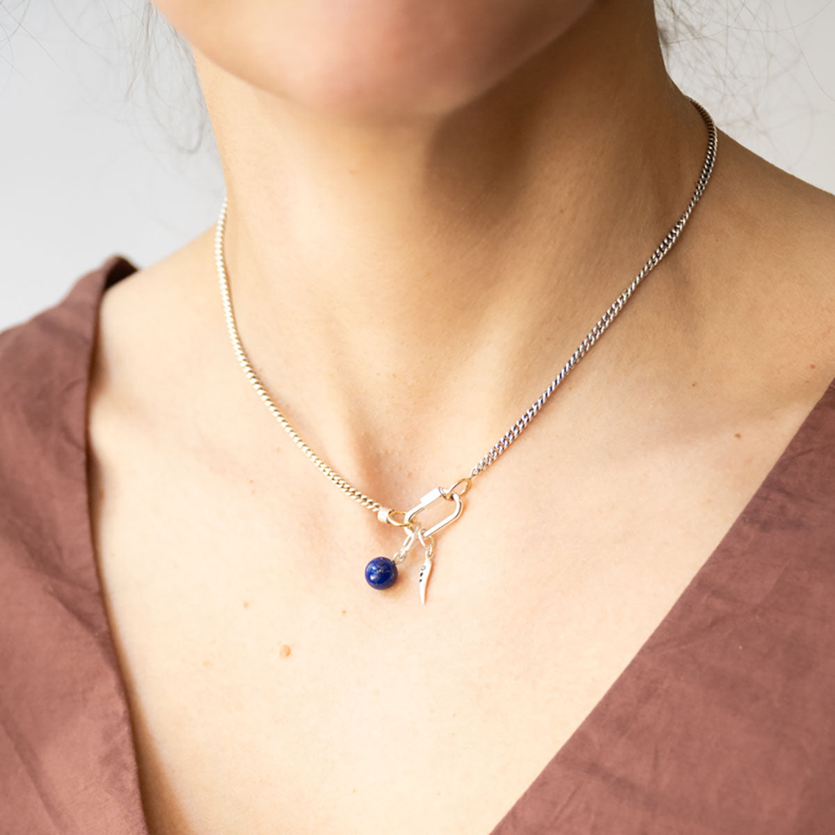 Baspa Pendant in Lapis