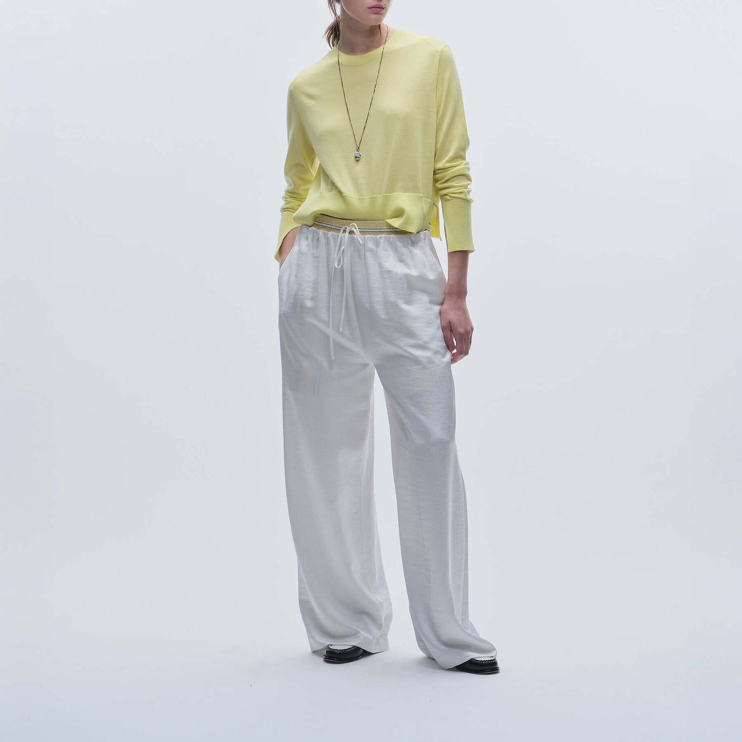 Paige Pull On Pant in White