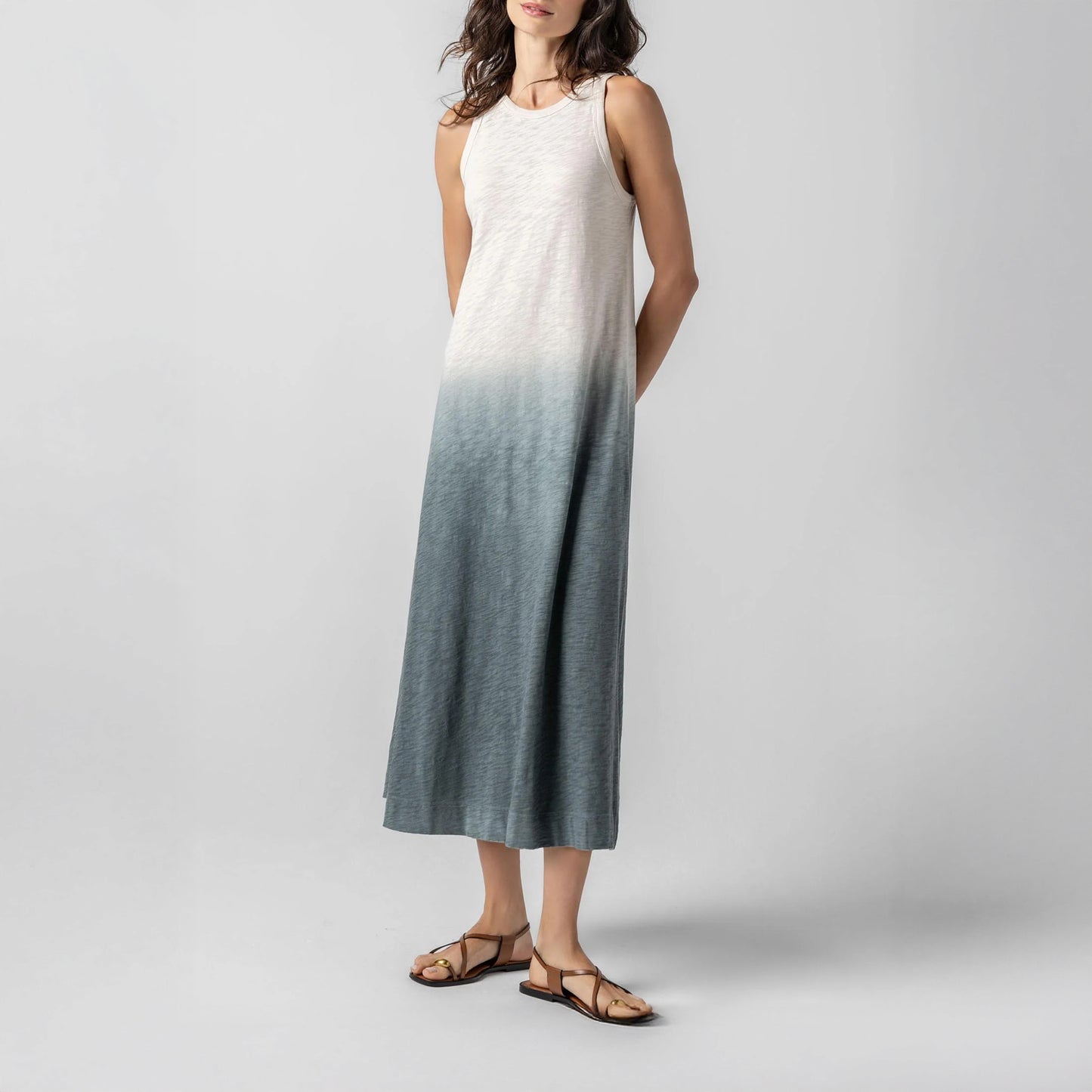 Ombre Tank Dress in Vine