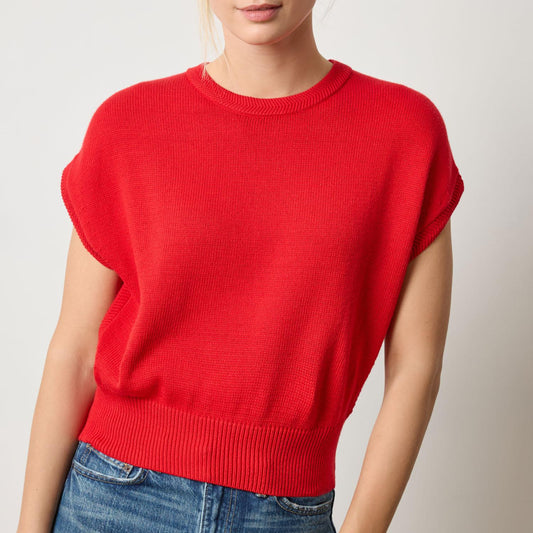 Wedge Sweater in Scarlet