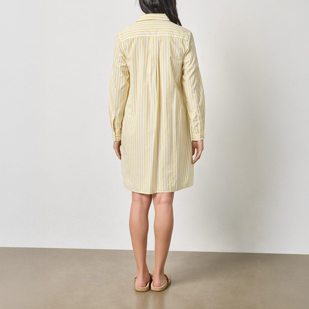 Striped Shirt Dress in Sunflower Stripe